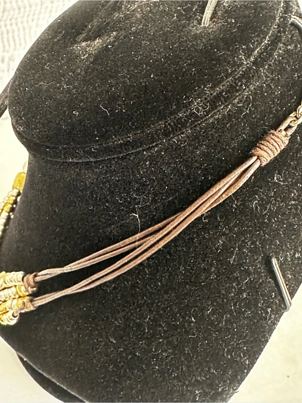 VTG Mixed Metal Layered Beaded Necklace Boho Earthy Boho Resort Core